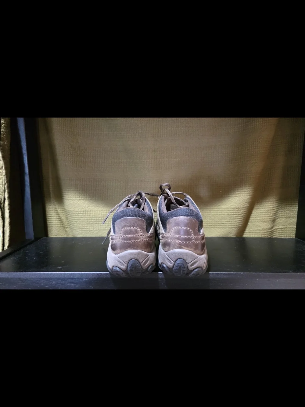 Merrell Brown Leather Lace-Up Hik I ng Shoes